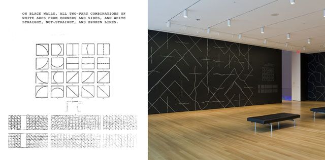 Instruction and execution of Sol LeWitt Drawing
